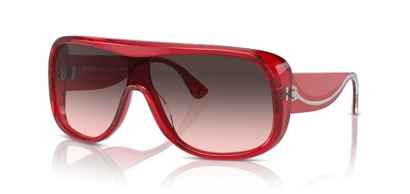 Lunettes de soleil Ferrari Cavallino Rectangle 0FH2006U Rouge pour Femme