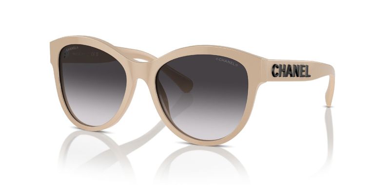 Chanel Schmetterling Sonnenbrillen 0CH5458 Beige für Damen