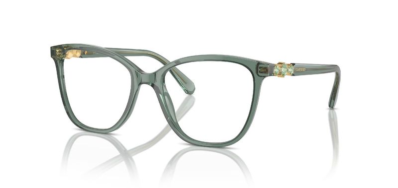 Swarovski Cat Eye Eyeglasses 0SK2020 Green for Woman