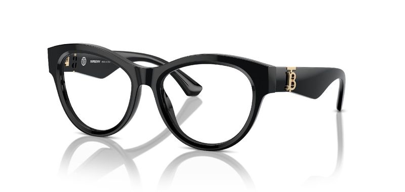 Burberry Round Eyeglasses 0BE2404 Black for Woman