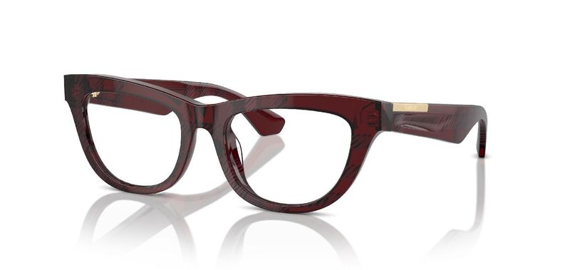 Burberry Rectangle Eyeglasses 0BE2406U Red for Woman