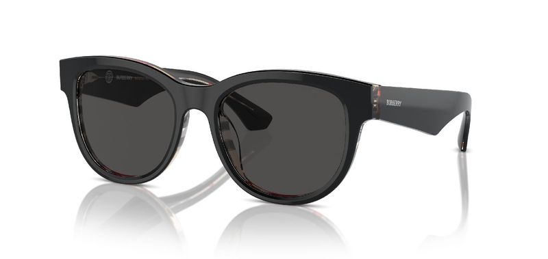 Burberry Round Sunglasses 0BE4432U Black for Woman