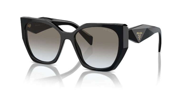 Prada Carré Sunglasses 0PR 19ZS Black for Woman