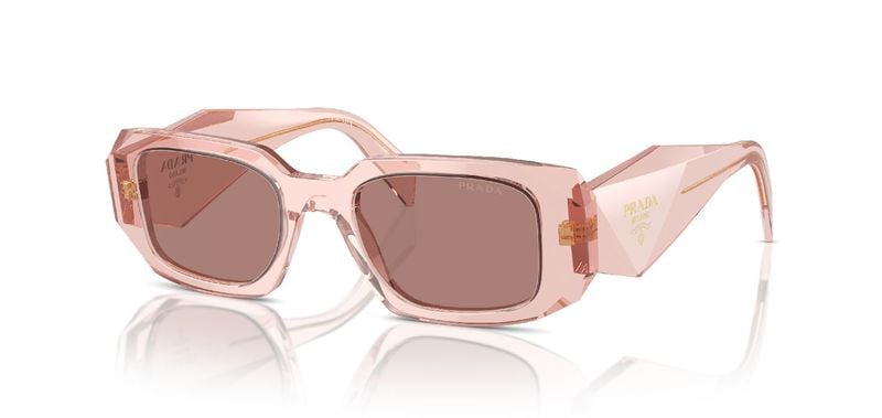 Prada Rechteckig Sonnenbrillen 0PR 17WS Orange für Damen
