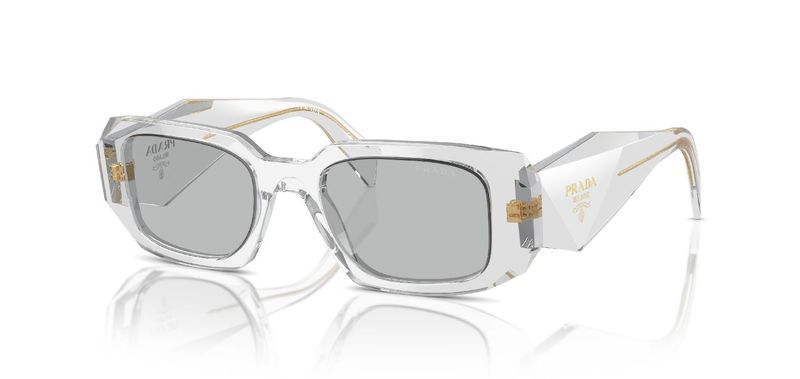 Prada Rechteckig Sonnenbrillen 0PR 17WS Grau für Damen