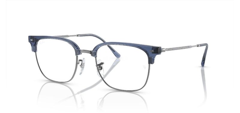 Ray-Ban Quadratisch Brillen 0RX7216 Blau für Damen/Herren
