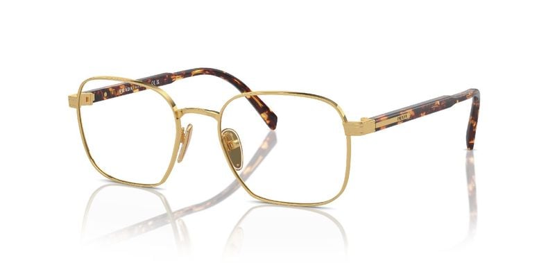 Lunettes de vue Prada Rectangle 0PR A55V Doré pour Homme