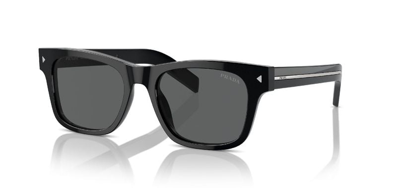 Prada Rechteckig Sonnenbrillen 0PR A17S Schwarz für Herren