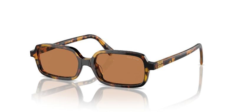 Lunettes de soleil Miu Miu Rectangle 0MU 11ZS Ecaille pour Femme