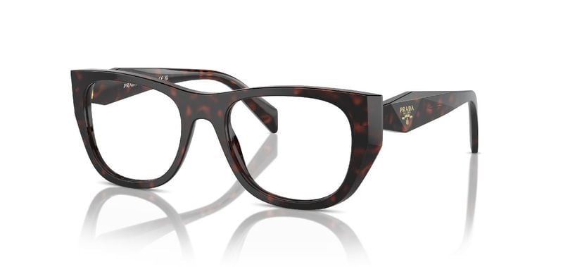 Lunettes de vue Prada Fantaisie 0PR A18V Marron pour Femme
