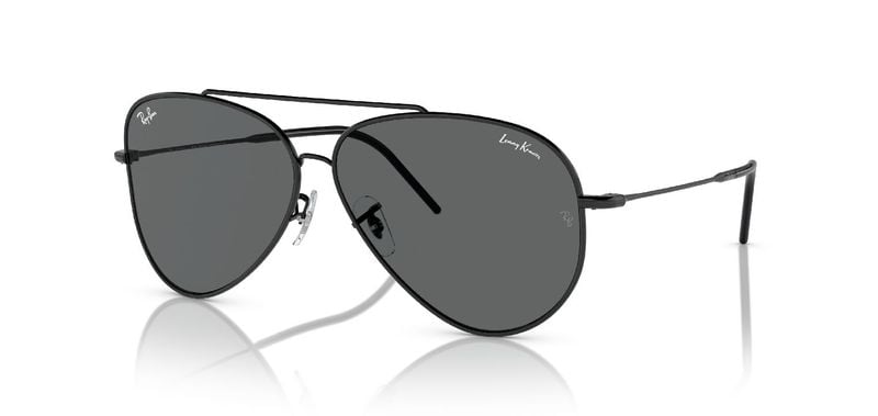 Ray-Ban Aviator Sunglasses 0RBR0101S Black for Unisex
