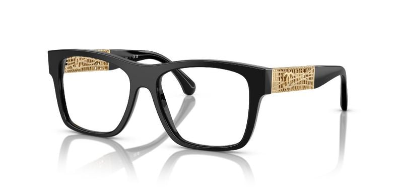 Lunettes de vue Chanel Rectangle 0CH3478 Noir pour Femme
