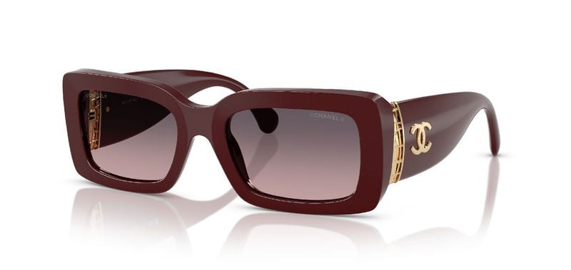 Chanel Rectangle Sunglasses 0CH5534 Red for Woman