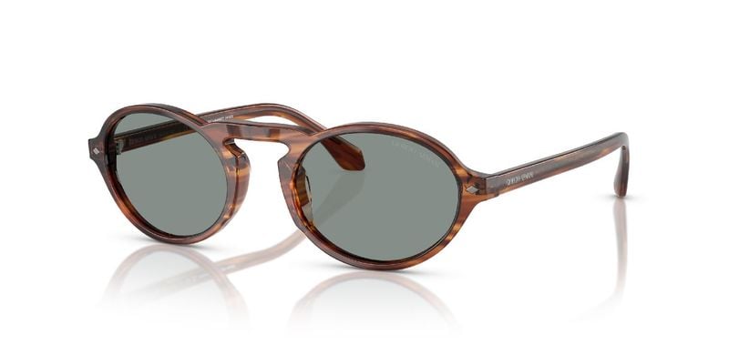 Giorgio Armani Oval Sunglasses 0AR8219U Marron for Man