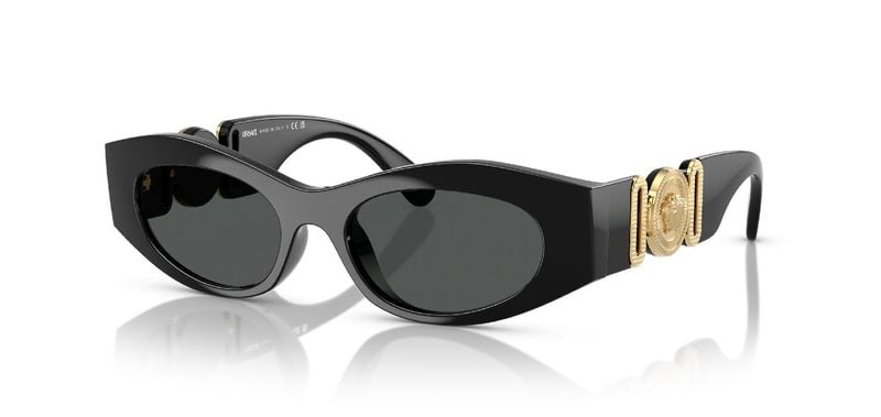 Versace Oval Sunglasses 0VE4480U Black for Woman