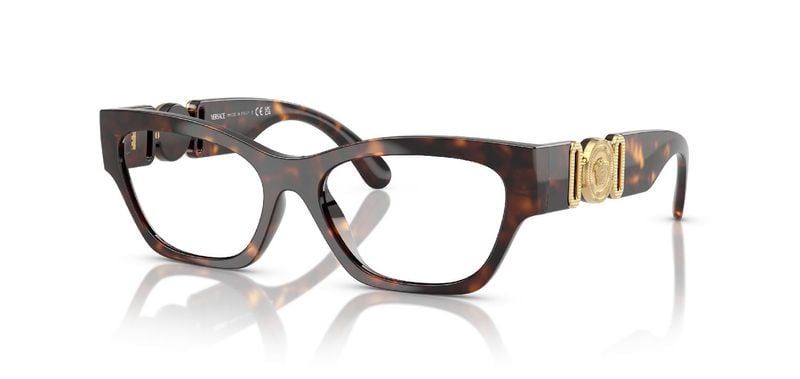 Lunettes de vue Versace Carré 0VE3367U Ecaille pour Femme
