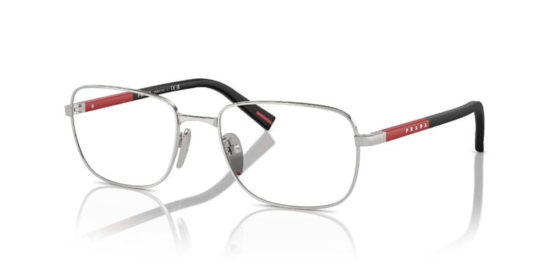 Prada Linea Rossa Quadratisch Brillen 0PS 52QV Sillber für Herren