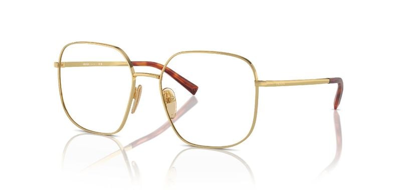 Lunettes de vue Prada Carré 0PR A59V Doré pour Femme