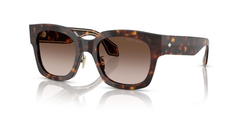 Lunettes de soleil Giorgio Armani Carré 0AR8223 Ecaille pour Femme