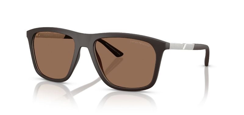Emporio Armani Quadratisch Sonnenbrillen 0EA4237 Braun für Herren