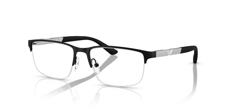 Emporio Armani Rectangle Eyeglasses 0EA1164 Black for Man