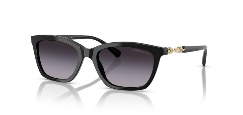 Lunettes de soleil Emporio Armani Papillon 0EA4238 Noir pour Femme