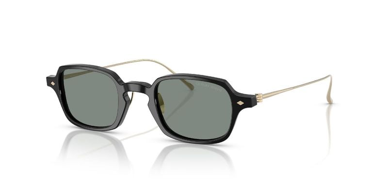 Giorgio Armani Rectangle Sunglasses 0AR8227T Black for Man