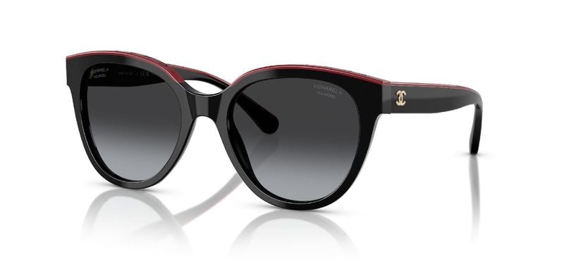 Lunettes de soleil Chanel Ovale 0CH5414 Noir pour Femme