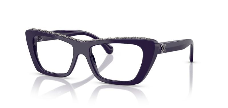 Lunettes de vue Chanel Papillon 0CH3480 Violet pour Femme