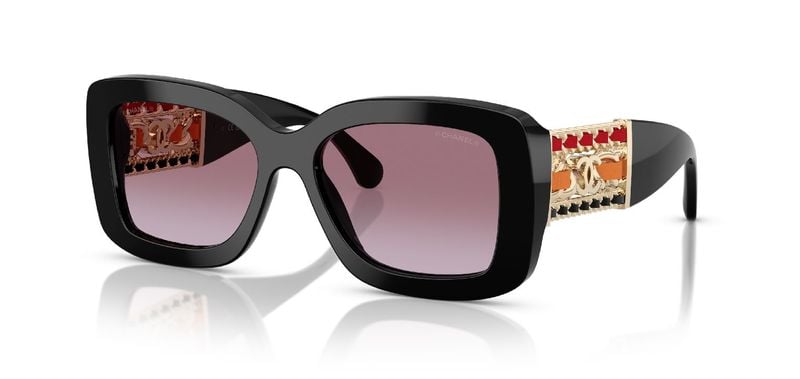 Chanel Carré Sunglasses 0CH5535Q Black for Woman