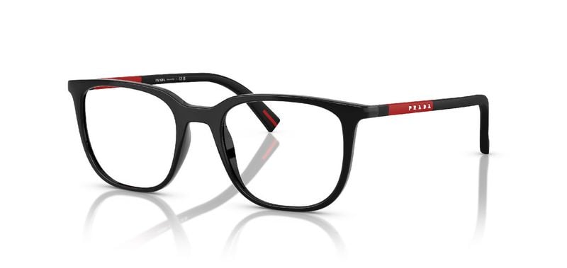 Prada Linea Rossa Quadratisch Brillen 0PS 04RV Schwarz für Herren