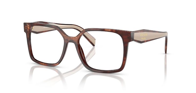 Prada Rectangle Eyeglasses 0PR B03V Marron for Woman