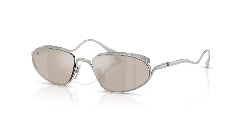 Ferrari Cavallino Oval Sunglasses 0FH1022T Silver for Unisex