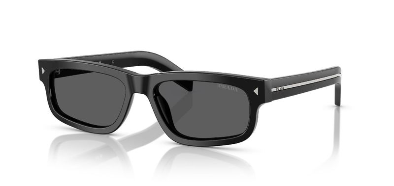 Prada Rechteckig Sonnenbrillen 0PR B11S Schwarz für Herren