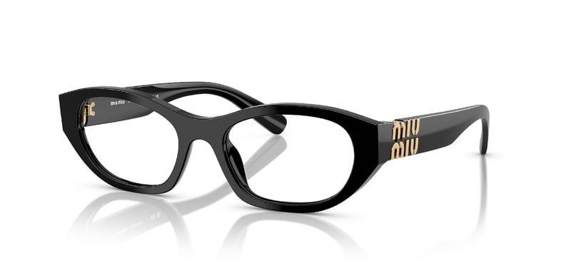 Lunettes de vue Miu Miu Aviator 0MU 03WV Noir pour Femme