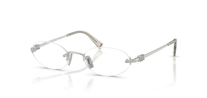Lunettes de vue Miu Miu Ovale 0MU 53WV Argenté pour Femme