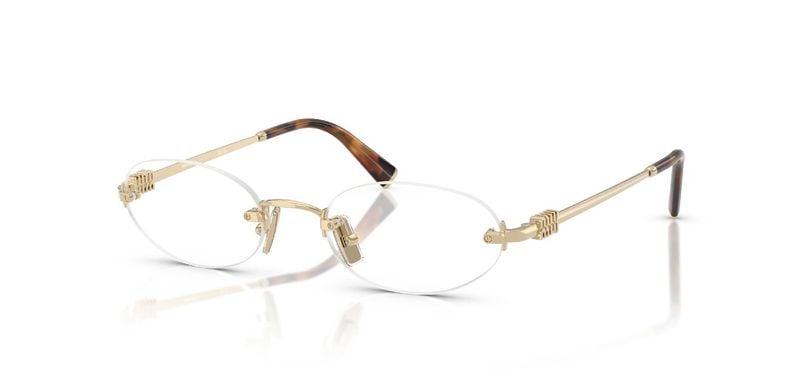 Lunettes de vue Miu Miu Ovale 0MU 53WV Doré pour Femme