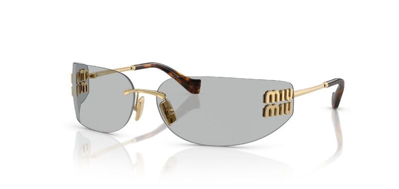 Miu Miu Rechteckig Sonnenbrillen 0MU A51S Gold für Damen