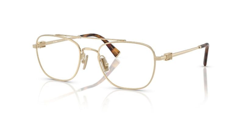 Lunettes de vue Miu Miu Carré 0MU 51WV Doré pour Femme