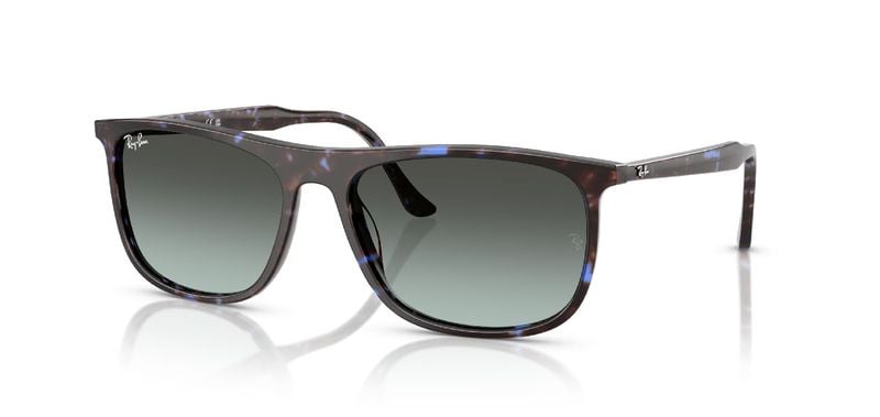 Ray-Ban Rectangle Sunglasses 0RB2216 Blue for Unisex