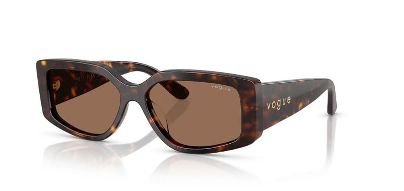 Vogue Rechteckig Sonnenbrillen 0VO5642SU Havana für Damen