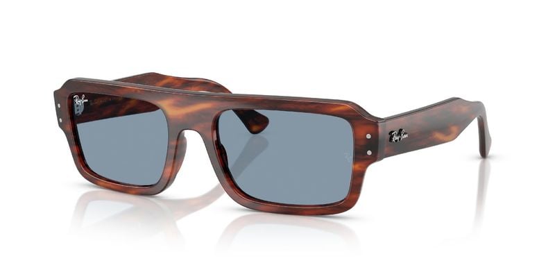 Lunettes de soleil Ray-Ban Rectangle 0RB4454 Havana pour Homme-Femme