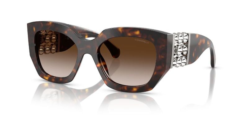 Lunettes de soleil Chanel Papillon 0CH5545 Havana pour Femme