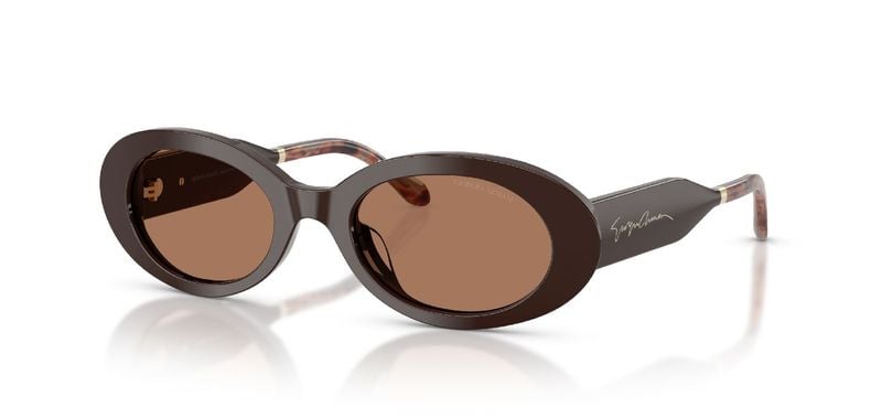 Giorgio Armani Oval Sunglasses 0AR8234U Marron for Woman