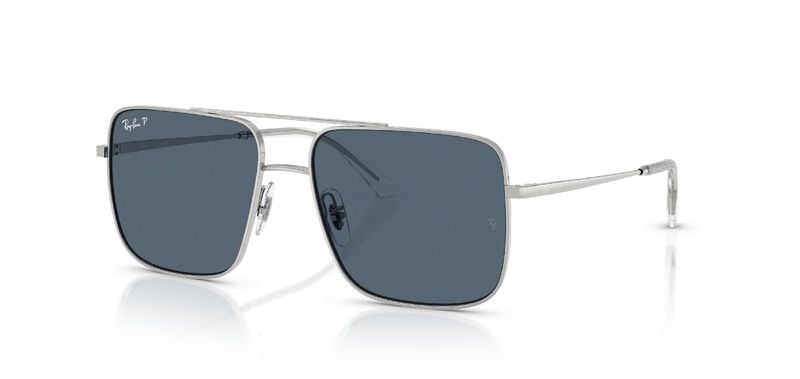 Lunettes de soleil Ray-Ban Carré 0RB3758 Argenté pour Homme-Femme