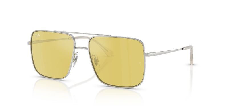 Lunettes de soleil Ray-Ban Carré 0RB3758 Argenté pour Homme-Femme