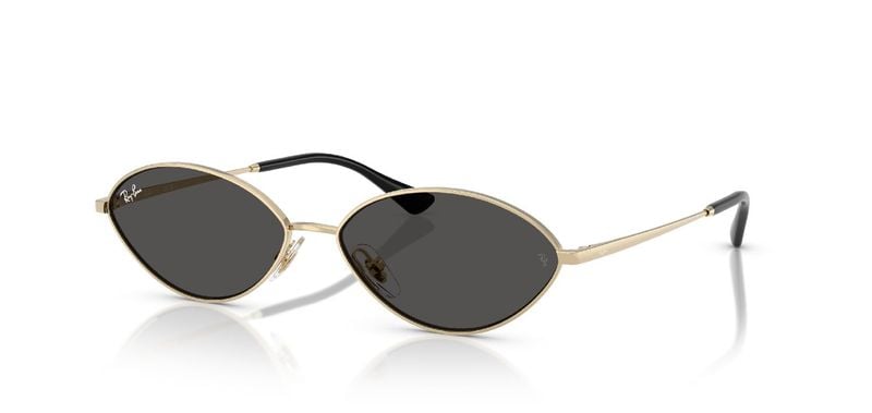 Ray-Ban Oval Sunglasses 0RB3757 Gold for Unisex