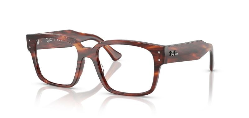 Ray-Ban Quadratisch Brillen 0RX7256 Havana für Damen/Herren