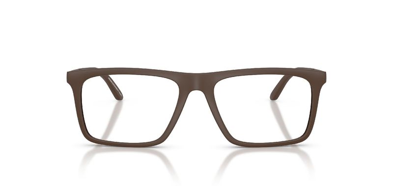 Lunettes de vue Emporio Armani Carré 0EA3253 Marron pour Homme