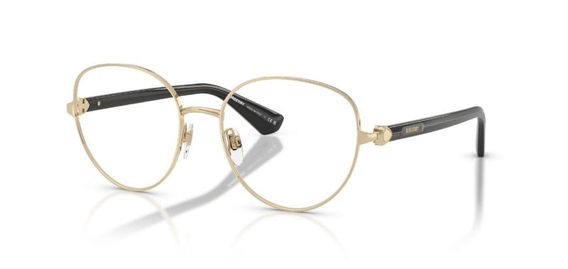 Burberry Round Eyeglasses 0BE1394 Gold for Woman